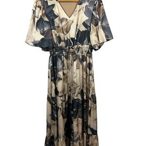 Rachel Zoe Luxe Floral Tiered Maxi Dress - Size XS (Flowy Fit) - Gold Luxury